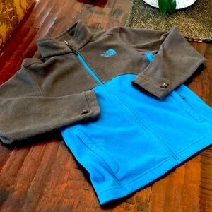 Boys NorthFace Zip Up Fleece